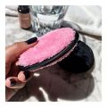 Reusable Makeup Remover Pads Cleaning puff  Double-Side Sponge puff Washable Make Up Removing Microfiber pads Exfoliator. 