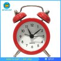 [🆕ALM1-10--] Battery Powered Quartz Alarm Clock, Loud Twin Bell, Bedside Clocks White. 