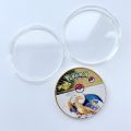 New Pokemon Anime Gold Plated Gold Coin Game Commemorative Coin Pikachu Gold Coin Game Collection Pokemon Cards Christmas. 