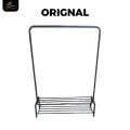 High-Quality Double/Single Cloth Hanging Stand Rack Rustproof Metal Clothes & Shoes Organizer | Garment Stand Purse & Accessories Hanger | Boutique Display Rack for Home Store, or Tailor Shop Use. 
