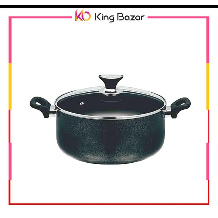 Sonex Classic Casserole Cookware Handi - Glass Lid - Non Stick Coating - Black