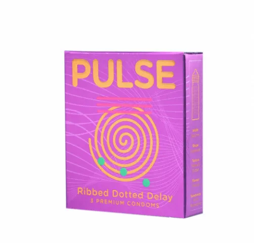 Condoms%20-%20Ribbed%20Dotted%20Delay%20By%20Pulse%20-%203%20Condoms%20Pack%20-%20Image%202