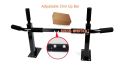 Adjustable Chin Up Bar Wall Mounted Chin Pull Up Bar - Black. 
