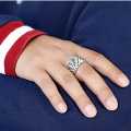 Hot Selling Retro Poker Championship Ring For Men And Women Opening Flush Gambling Card Ring. 