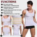 Slim n Lift Body Shaper Vest for Men (Black / White) Stretchable Tummy Tucker Vest Sliming Banyan. 