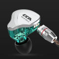 【Nine Dan Store】CCA C10 4BA+1DD Hybrid In Ear Hifi Dj Monito Sports Earphone Cable 10 Unit Headset Noise Cancelling. 