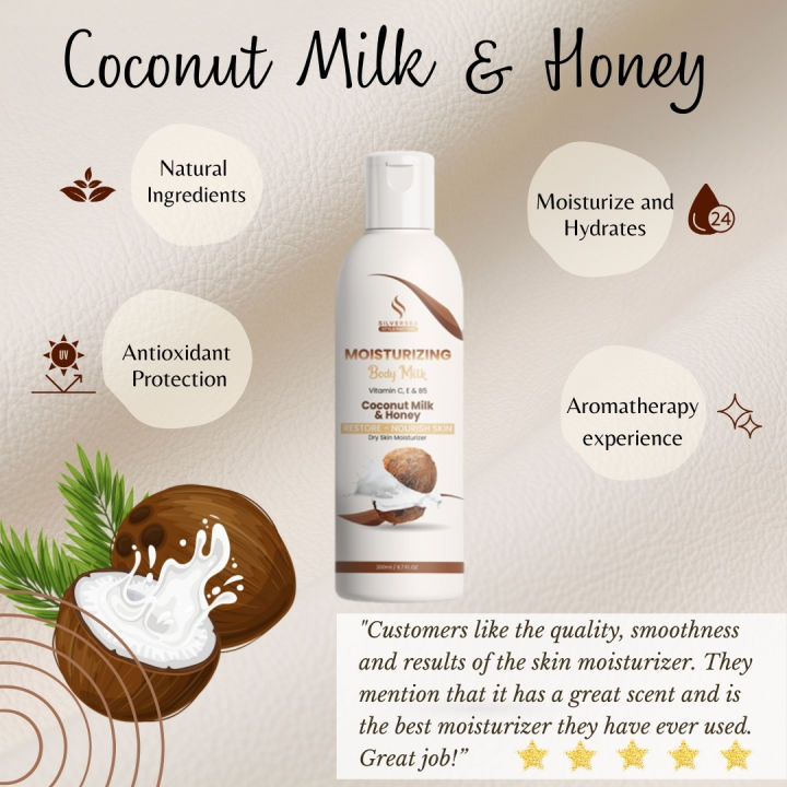 SilverSea%20Coconut%20Milk%20and%20Honey%20Body%20Milk,%20%20Hands%20and%20Body%20Lotion%20for%20Nourishing,%20Silky-Smooth%20Skin,%20Natural%20Skin%20Care,%20Best%20moisturizer%20for%20dry%20skin,%20250ml%20-%20Image%202