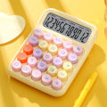 SF 12 Digits Candy Style of Calculator Large Display Mechanical Round Button Study Student Office Fashion Stationery. 
