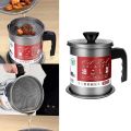 Oil Storage Container With Filter Oil Container With Built-in Strainer Household Pot Stainless Steel Pot Oil Pot For Kitchen Household Oil Pot With Filter Stainless Steel Oil Pot With Strainer. 