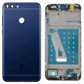 Huawei P Smart Middle Frame Housing with Power Volume Buttons & Camera Lens Complete Body Casing Replacement P Smart - Blue. 