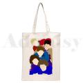 One Direction Harry Styles Merch 1D Harajuku Reusable Shopping Bag Women Canvas Tote Bags Printing Eco Bag Shopper Shoulder Bags. 