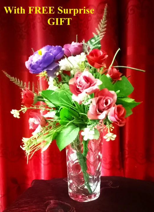 Imported%20Stylish%20Quality%20Transparent%20Embossed%20Flower-Design%20Glass%20Flower%20Vase/Central%20Flower%20Decoration%20Glass%20Vase.%20-%20Image%202