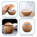 Portable Mini Wooden Humidifier | USB Desktop Humidifier for Car, Bedroom, Office | Air Diffuser Fogger Mist Maker Sprayer | Ultrasonic Mini Aroma Humidifier | Mini USB Charging | Ramadan Special Offer. 
