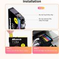 Hicorch T1285 Ink Cartridges Replacement for Epson T1281 T1282 T1283 T1284 Multipack Compatible with Epson Stylus SX235W SX425W SX130 SX125 S22 SX230 SX420W SX430W SX440W Office BX305FW,5-pack (2* T1281 Black , 1* T1282 Cyan , 1* T1283 Magenta , 1* T1284. 