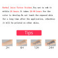 Succubus Herbal Juice Tattoo Sticker Abdomen Chest Long Lasting Waterproof Women Men Temporary Tattoos Hotwife Party. 
