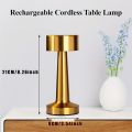 Touch Sensor Night Table Lamp – 3-Color Dimmable, USB Rechargeable Metal Base Desk Light – Modern LED Lamp for Bedroom, Home Office & Gift Use. 