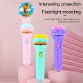 【HOT】 Kids Flashlight Storybook Torch Hd Animation Cartoon Early Educational Toy Handed Projector Learning Machine Toys For Children. 