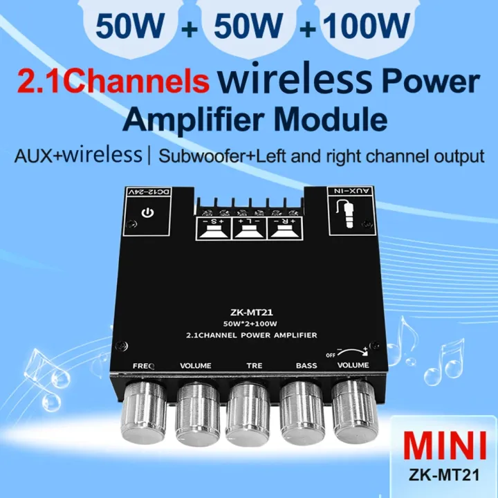 ZK-MT21 Bluetooth 5.0 2.1 Channel Amplifier - Image 3