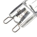 10pcs/lot G9 220-240V 25W 40W 60W Portable Warm White Halogen Bulb Light Lamp 3000-3500K Globe 230V Capsule Clear Bulbs. 