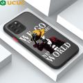 UCUC for iPhone 12 Pro Back Cover Anime Luffy Frosted Transparent Hard Phone Case Thin Shockproof Full Cover Camera Protect Case. 