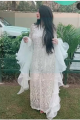 White Ruffle Dupatta Most Trending Article Of The Season❤😍😍. 