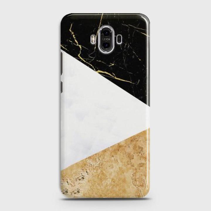 Huawei Mate 9 Cover - SkinLee HQ Hard Case - Gold Marble collage - SKINLEE-156-1-336-53