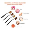 Miss Rose Premium Oval Shape Soft Makeup Brush For Foundation, Powder, Blush, Eyeshadow Applicator. 