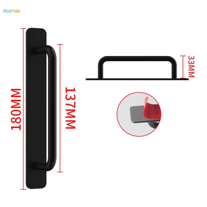 Self%20Adhesive%20Door%20Handle%20No%20Punching%20Black%20for%20Toilet%20Balcony%20Door%20Cupboard%20Round%20Handle%20M%20-%20Image%202
