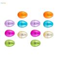 12x Fillable Easter Eggs Colorful Empty Easter Egg Fillable Surprise Eggs for Classroom Prize Toddlers Party Supplies. 