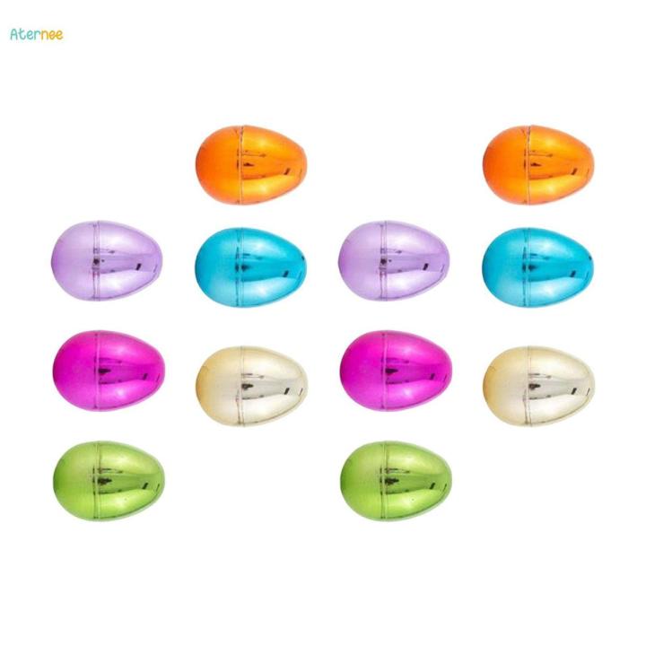 12x Fillable Easter Eggs Colorful Empty Easter Egg Fillable Surprise Eggs for Classroom Prize Toddlers Party Supplies