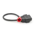 2X 6 to 16 Pin Motorcycle OBD Adaptors OBD2 Diagnostic Cable Extension Connectors for Honda Yamaha Suzuki BENELLI. 