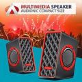 Octane U-25 USB Computer Speaker LED , LCD , Mobile Speaker 2.0 Multimedia Channel Double side Rubber Speaker. 