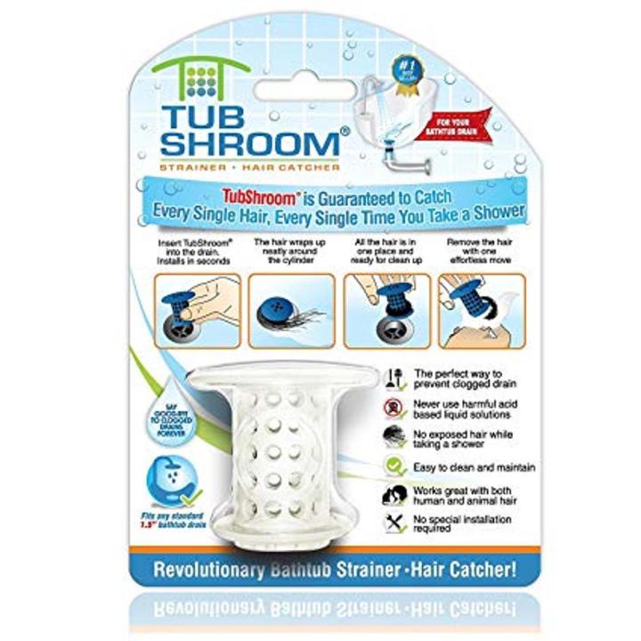 Tub Shroom Hair Catcher Strainer Protector for Tub Drains