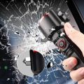Rechargeable safety hammer LED torch light escape rescue car emergency lamp outdoor flashlight torch. 