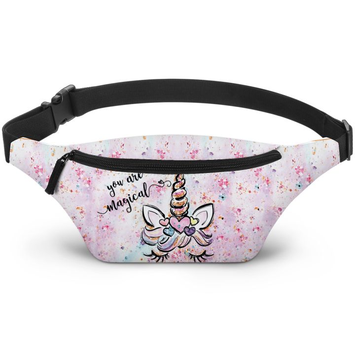 Deanfun Fanny Pack For Women Personal Printed Waist Bag For Girls Fashion Elegant Hip Bag Belt Bags For Travel 18069