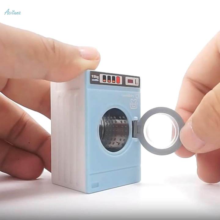 Miniature Dollhouse Washing Machine 1: 12 Washer for Scene Props Preschool