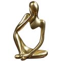 【HOT】 Resin Statue Abstract Thinker Figurine Home Office Decor For Shelf Handmade Crafts Sculpture Modern Art Small Ornaments. 