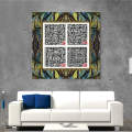 4 qul in kufic calligraphy islamic reusable stencil for canvas and wall painting id 265. 
