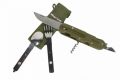 Kingcamp - Multifunction Outdoor Tableware,3 in 1 Camping Folding Spoon Fork Knife Portable Cutlery Set with Pouch. 