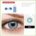 Event 3 Tone Contact Lenses Blue Eye Wear + free water kit 7 DAYS LENSE MADE IN KOREAN/ disposible lenses / lense, eye lense / color lense / eye lenses for girls. 