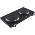 Dawlance Double HotPlate 1000+1500 Watts / DWHP 3021W / Dual Heating Zones / Cast Iron Surface / Adjustable Temperature Control / 5 Cooking Level / Portable. 
