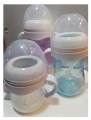 Babies Feeder BPA Free Feeding Bottle For Kids Handle Bottle Feeder For Baby-9oz 260ML-Unique Comfort Petals-Durable. 