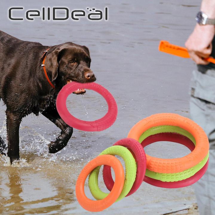 Pet EVA Fly Discs Dog Training Ring Outdoor Interactive Game Puller Resistant Bite Floating Toy Products Motion Products Supply