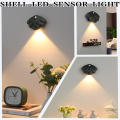 Magnetic Suction Without Wiring Motion Sensor LED Night Light Body Induction Lamp USB Rechargeable Wall Mount No Need To Punch Holes. 