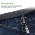 2 Pcs Badge Tether with Clips Retractable Badge Reel Carabiner Reel Clip Card Holders for ID Card Key Badge Holder. 