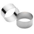 Fine quality stainless steel & aluminum 3 & 2 pcs cake, bread baking rings set. 