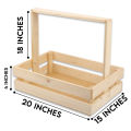 Wooden Basket | 5 Pcs Set | For | Home Decoration | Weddings, Engagments, Shadi, Nikkah, Mendhi | Party Supplies, Gifts, Indoor & Outdoor Festival & Events |. 