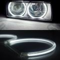 Universal Square LED Angel Eyes Auto Halo Rings Lights Super Bright Headlight Angel Eye Retrofit 2 Pc (131mm). 