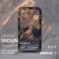 Aesthetic Snow Mountain Transparent Phone Case For iPhone 14 13 12 11 X XR XS 7 8 Pro Max Luxury Soft Silicone Shockproof Cover. 