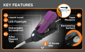 Kelvin 17 Urban Screwdriver Set, All in One Everyday Multitool Screwdriver, Multi-Tip, Compact & Universal Precision, 13 Bit Set with Tape Measure, Liquid Level, Hammer and Flashlight. 